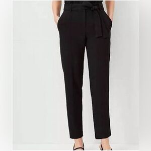 NWT Ann Taylor The Ankle with Tie Waist in Classic Black - Sz 6 P